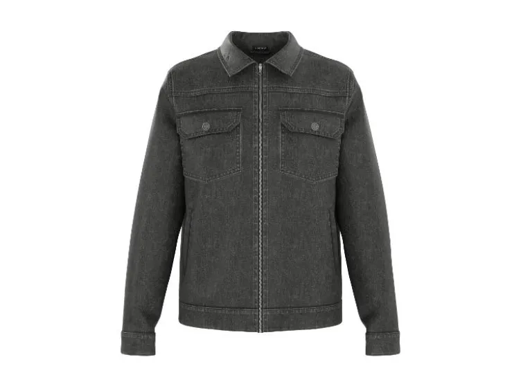 Herren Jeansjacke, aus reiner Baumwolle