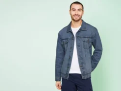 Herren Jeansjacke aus reiner Baumwolle