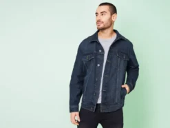 Herren Jeansjacke aus reiner Baumwolle