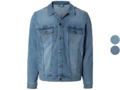 Herren Jeansjacke mit Kentkragen