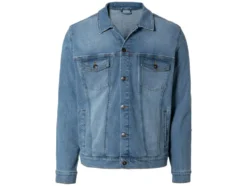 Herren Jeansjacke mit Kentkragen