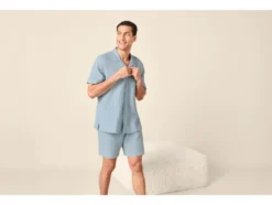 Herren Musselin-Pyjama