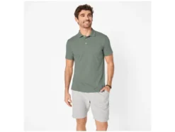 Herren Poloshirt mit Leinen