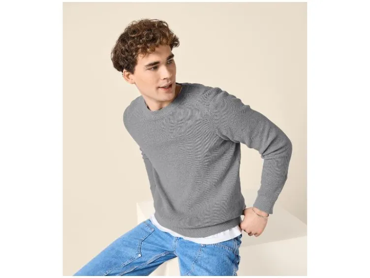 Herren Pullover Rippstrick