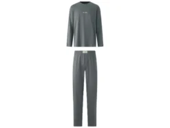 Herren Pyjama lang, 2 fach sort.
