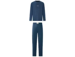 Herren Pyjama lang, 2 fach sort.