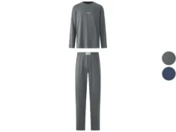 Herren Pyjama lang, 2 fach sort.