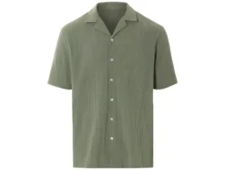 Herren Resortshirt, mit durchgehender Knopfleiste