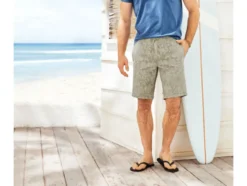 Herren Shorts mit seitlichen Eingrifftaschen und Gummizugbund