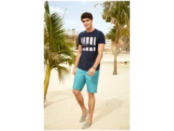 Herren Shorts, mit teilelastischem Gummizugbund