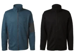 Herren Strickfleecejacke