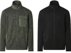 Herren Strickfleece-Jacke