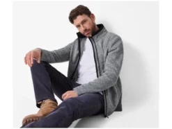 Herren Strickfleece-Jacke