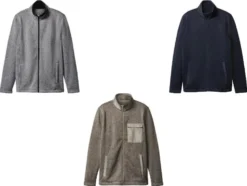 Herren Strickfleece-Jacke