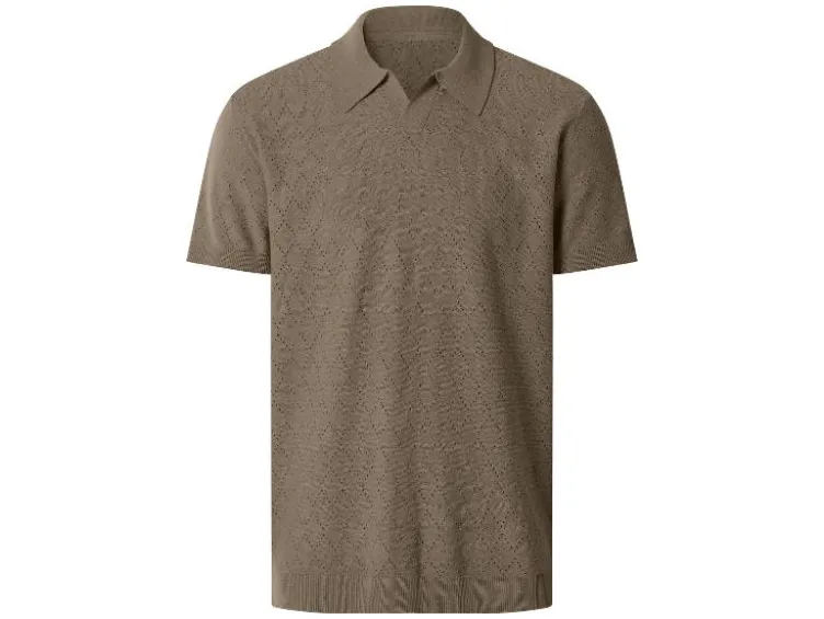 Herren Strick-Poloshirt