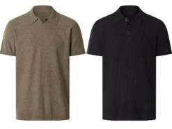Herren Strick-Poloshirt