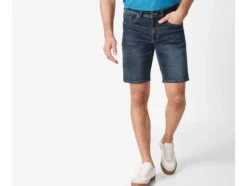 Herren Sweatdenim-Bermuda mit Baumwolle