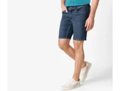 Herren Sweatdenim-Bermuda mit Baumwolle