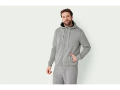 Herren Sweatjacke mit Teddyfutter