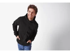 Herren Sweatjacke Teddyfutter