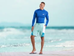 Herren Sweatshorts mit HeiQ Technologie Mint