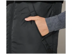 Herren Teddyfleece-Weste, mit Stehkragen