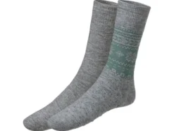 Herren Thermosocken, 2 Paar, mit Silikonnoppen