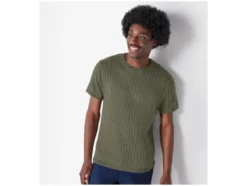 Herren T-Shirt, mit modischem Strukturstrick