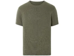 Herren T-Shirt, mit modischem Strukturstrick
