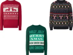 Herren Weihnachtspullover, weiche Strickqualität