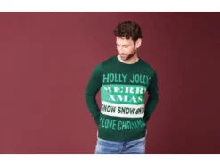 Herren Weihnachtspullover, weiche Strickqualität