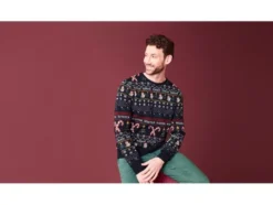 Herren Weihnachtspullover, weiche Strickqualität
