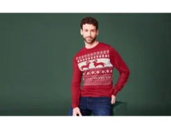 Herren Weihnachtspullover, weiche Strickqualität