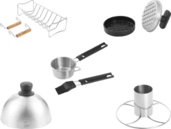 Hähnchengriller / Spareribshalter / Burgerformer / Marinadenset / Burgerglocke