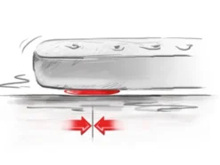 HIGH PEAK Luftbett »Cross Beam extra long«, mit integrierter Fußpumpe