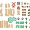 Holzeisenbahn-Set »Farm / Dinosaurier«