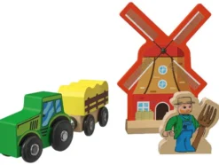 Holzeisenbahn-Set »Farm / Dinosaurier«