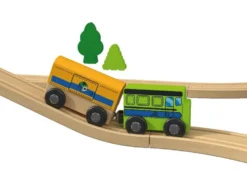 Holzeisenbahn-Set »Farm / Dinosaurier«