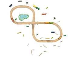 Holzeisenbahn-Set »Farm / Dinosaurier«
