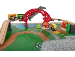 Holzeisenbahn Spieltisch, 100-teilig