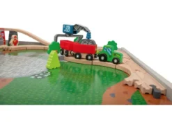 Holzeisenbahn Spieltisch, 100-teilig