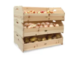 Holz Stapelkiste »Maxi«, im 3er Set, je Vorratskiste 59 x 38 x 18 cm