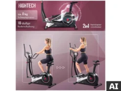 Hybrid Trainer »AX 6500«, Heim- Crosstrainer 2in1