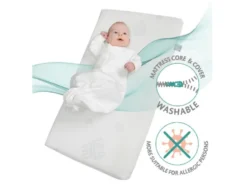 2in1 Beistellbett mit Barriere + Matratze