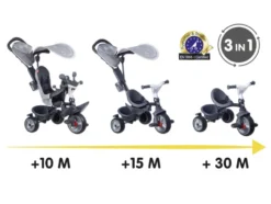 3-in-1 Dreirad »Baby Driver Plus«, Premium-Ausstattung