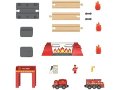 Interaktiver Bahnhof-Set / Feuerwehr Einsatz-Set