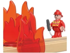 Interaktiver Bahnhof-Set / Feuerwehr Einsatz-Set