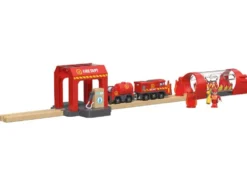 Interaktiver Bahnhof-Set / Feuerwehr Einsatz-Set