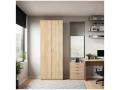 Inter Link Vielseitiger Aktenschrank, 2 Türen – Praktisch, modern und flexibel