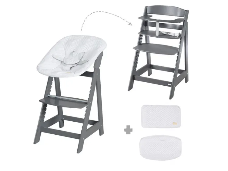 2-in-1 Treppenhochstuhl »Born Up Zickzack«, mit Sitzverkleinerer